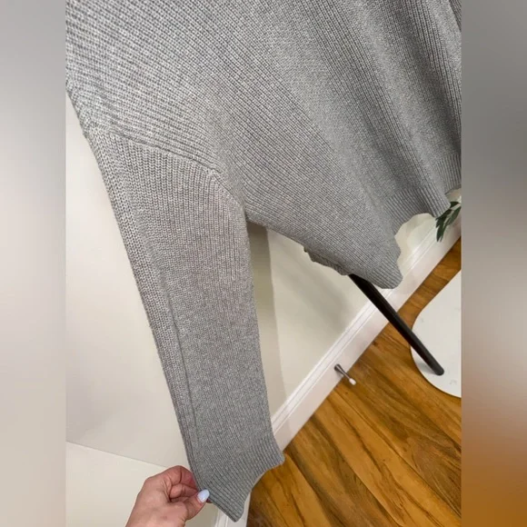 HUDSON Los Angeles | 🩶 Gray Knit Button Cardigan Women’s Sweater | Size L 🩶 - Picture 10 of 10